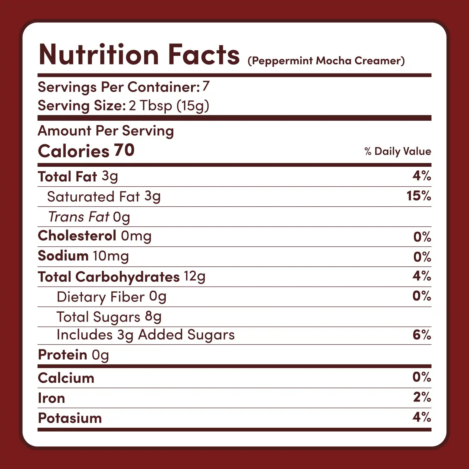 Peppermint Mocha Creamer Add-On (SPECIAL PRICING) Z7