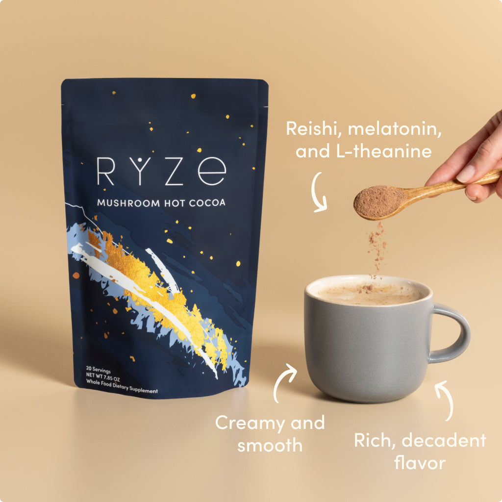 RYZE Nighttime Mushroom Cocoa Starter Bag S7