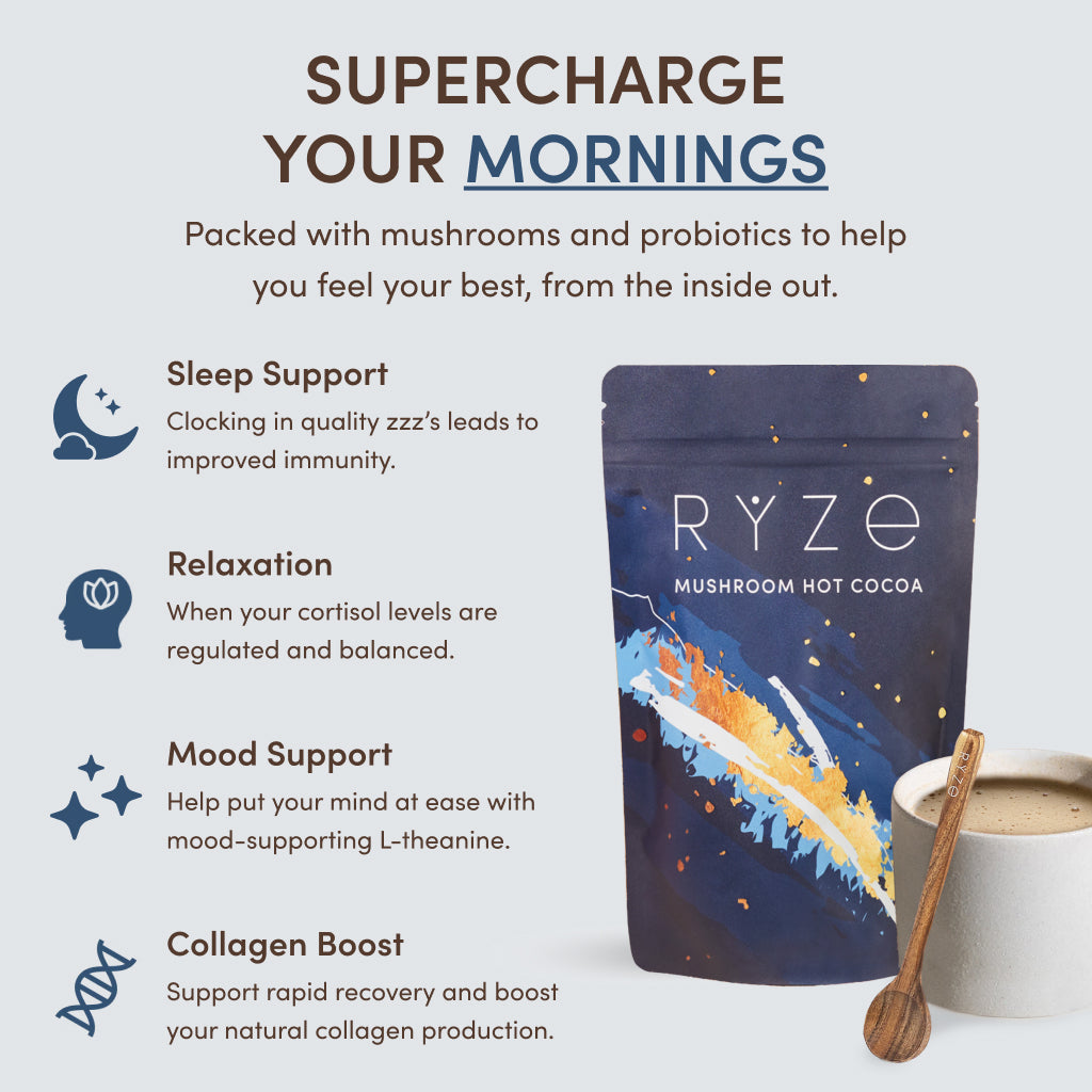 RYZE Nighttime Mushroom Cocoa Starter Bag S7