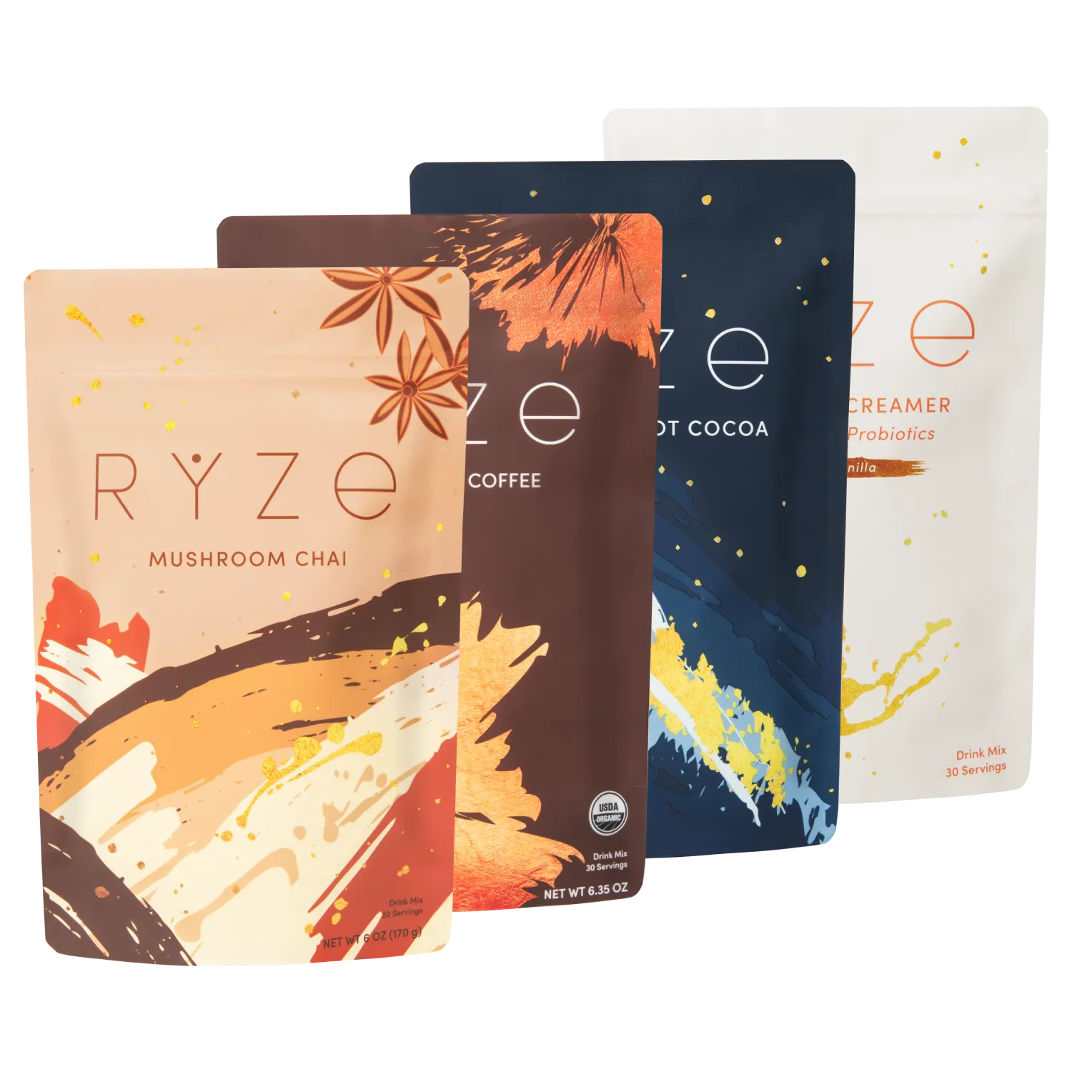 Ultimate Elevate + Unwind Bundle: Chai + Coffee + Cocoa C8