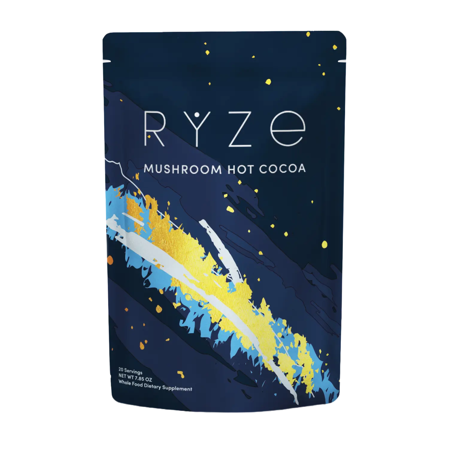 RYZE Mushroom Hot Cocoa — Organic Instant Cocoa with L-Theanine & Melatonin, 20 Servings F8
