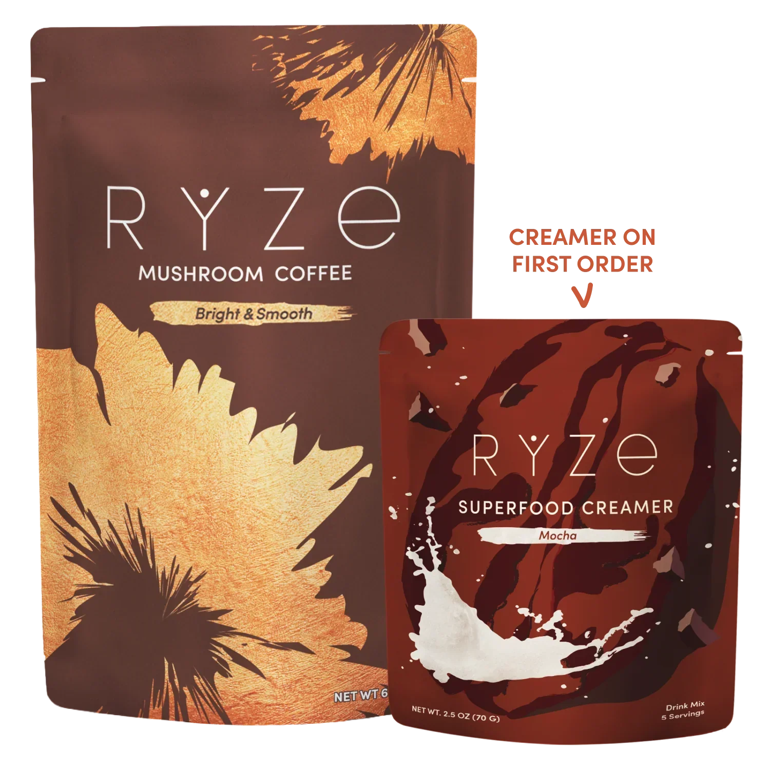 Mushroom Coffee + Mocha Creamer Set W3
