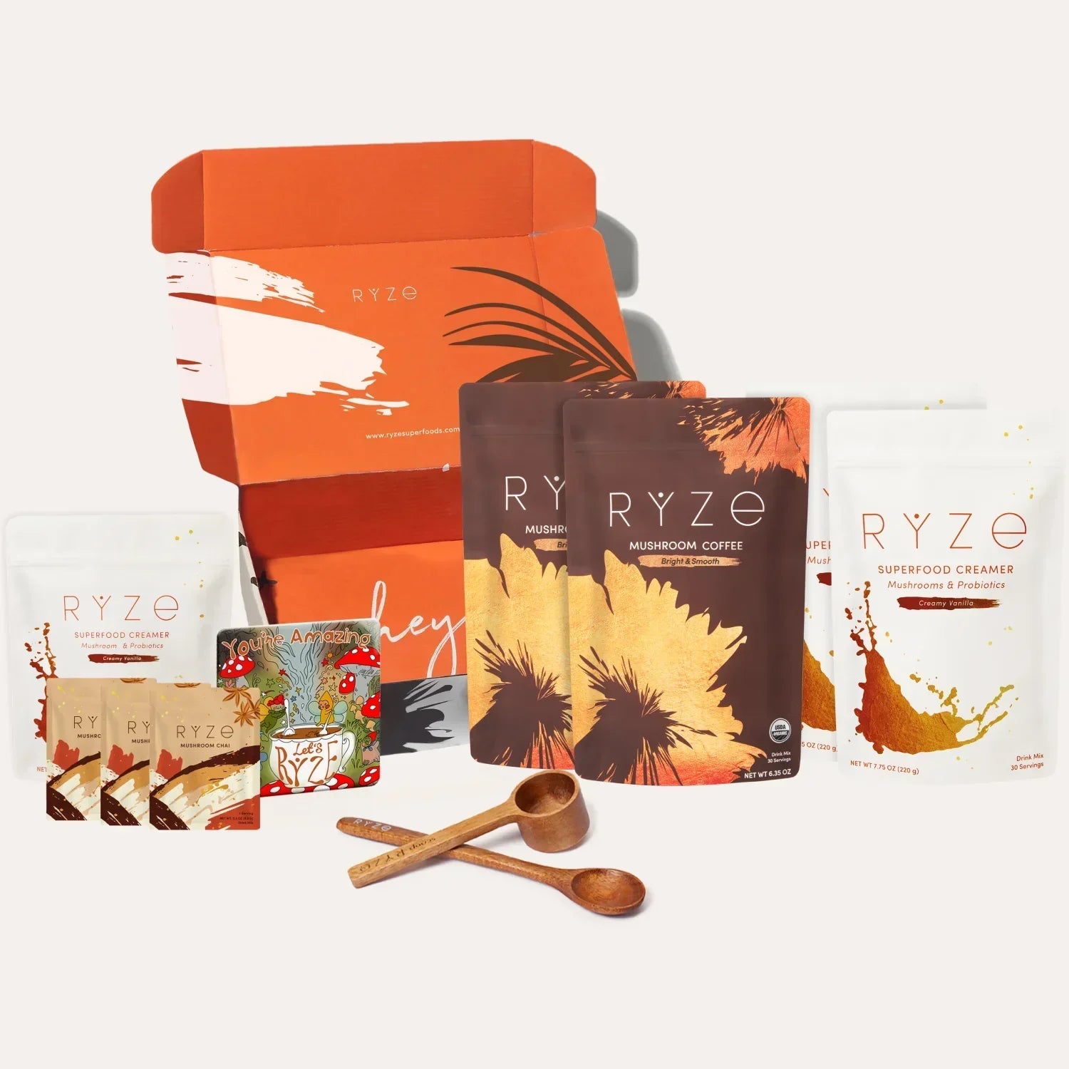 RYZE Lovers Gift Set: 2 Coffees + 2 Creamers R1