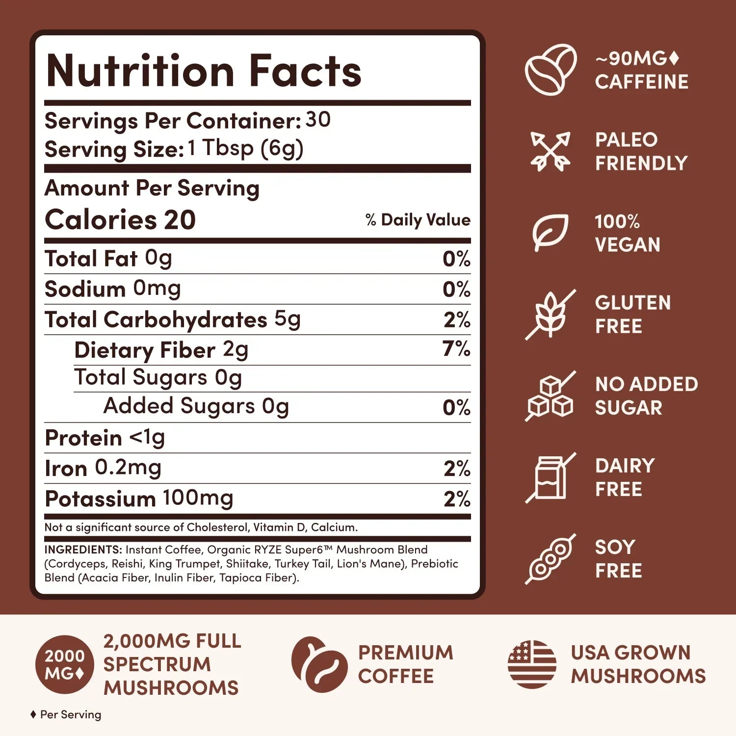 Mushroom Coffee Dark Roast Starter Kit 60 Servings R1
