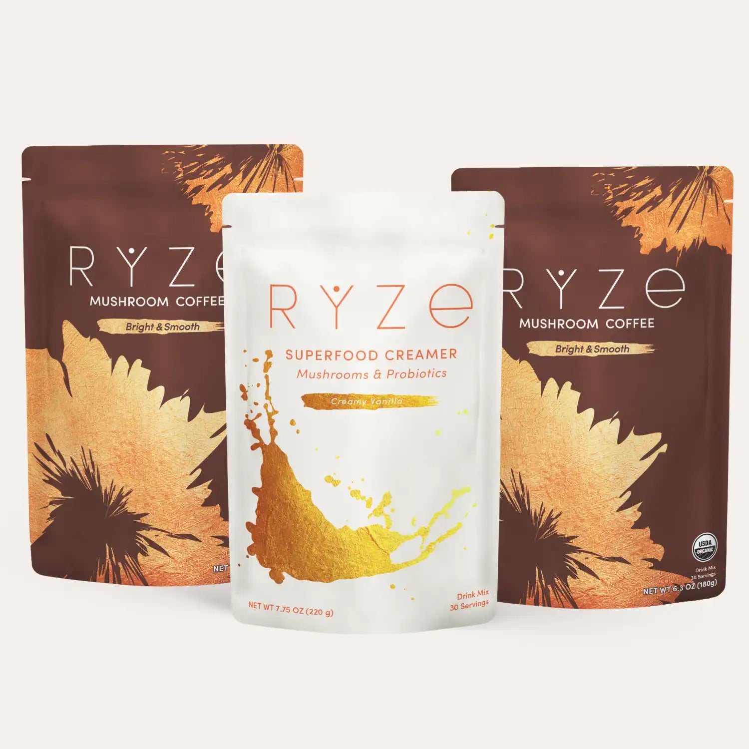 RYZE Starter Gift Set (2 Coffees + 1 Creamer) D9
