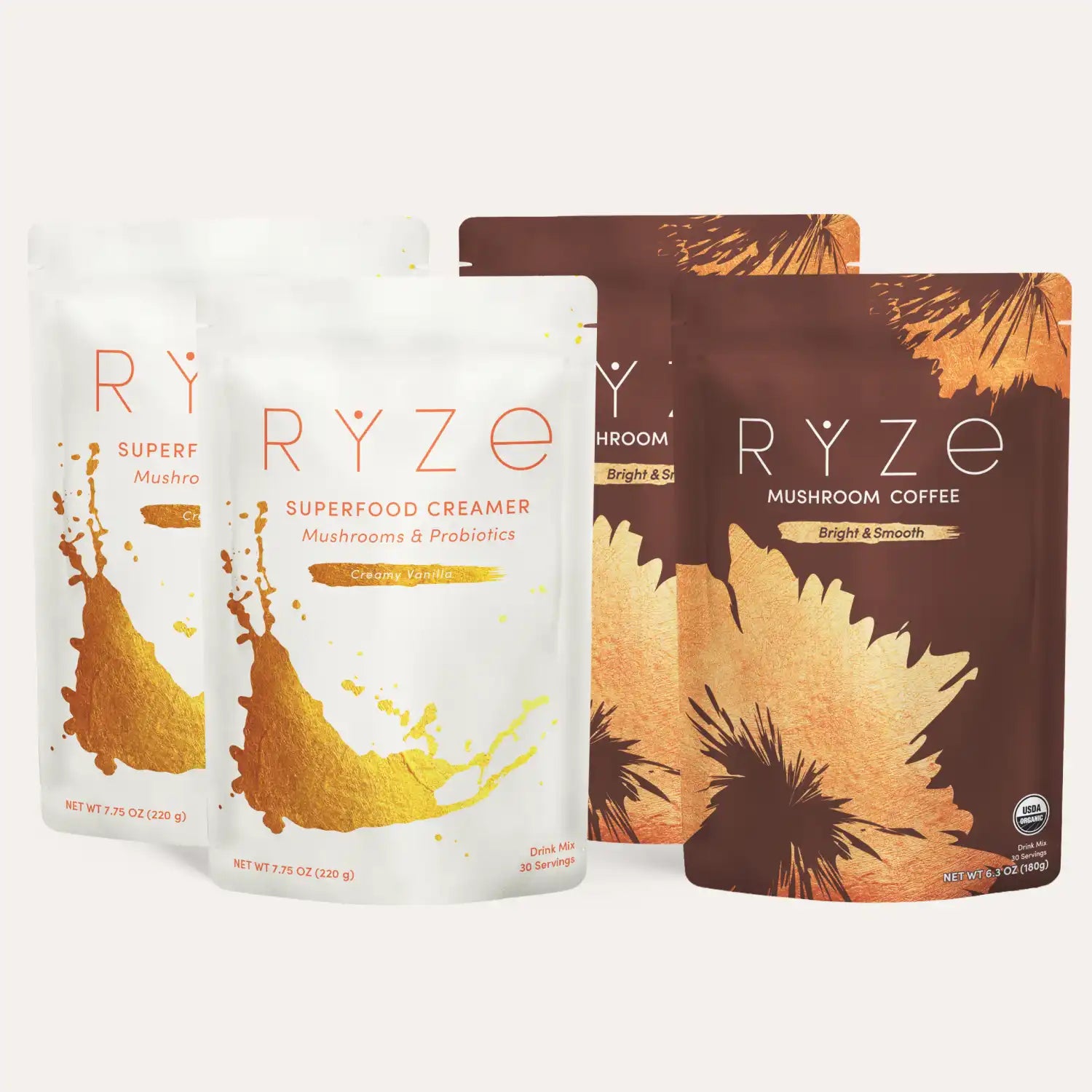 RYZE Lovers Gift Set (2 Coffees + 2 Creamers) K9