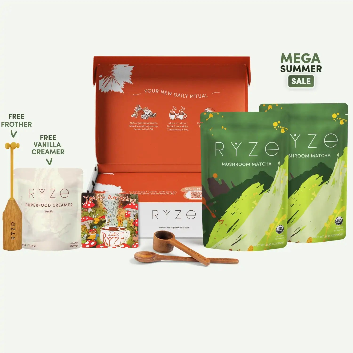 Mushroom Matcha Starter Kit (60 Servings) T5