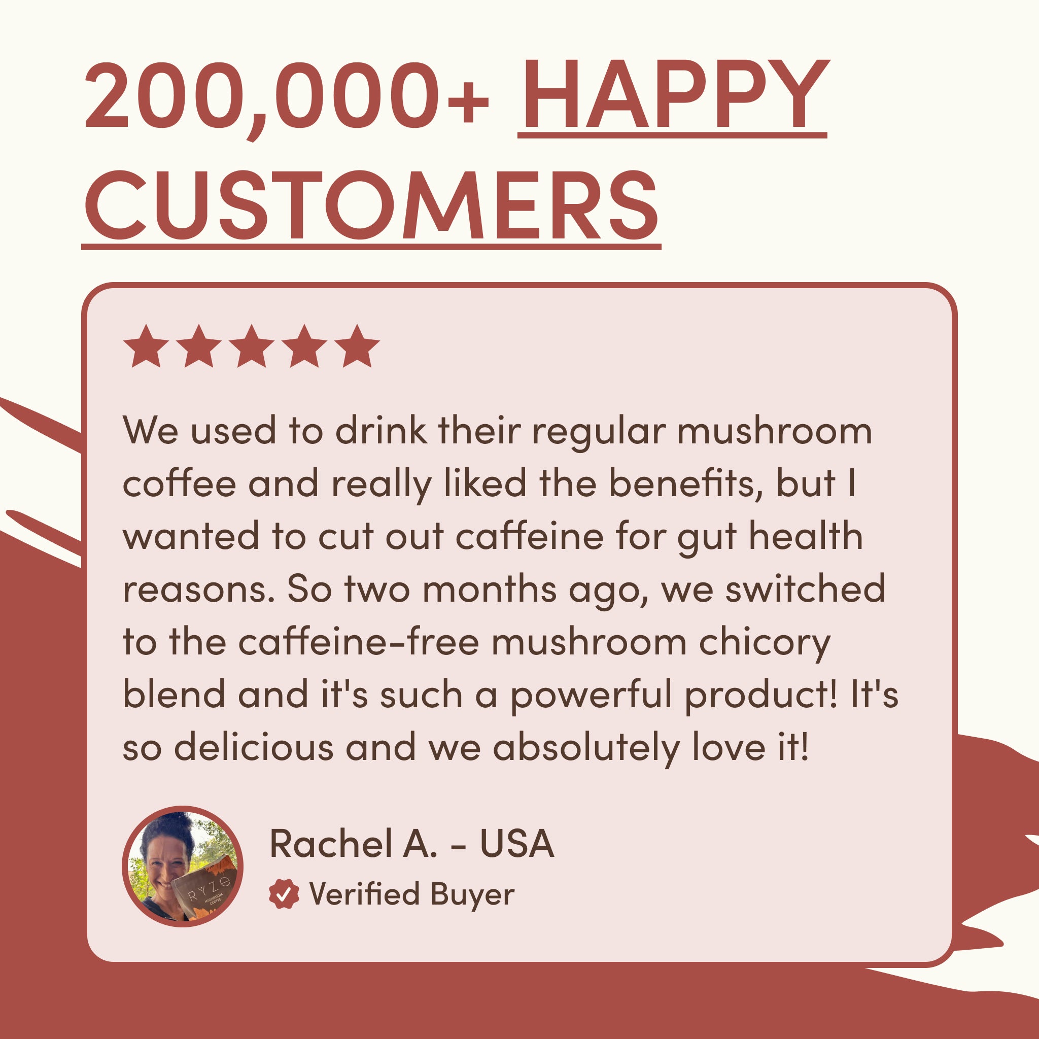 RYZE Mushroom Chicory — Organic Instant Chicory with Shitake & Lions mane, 30 Servings K1