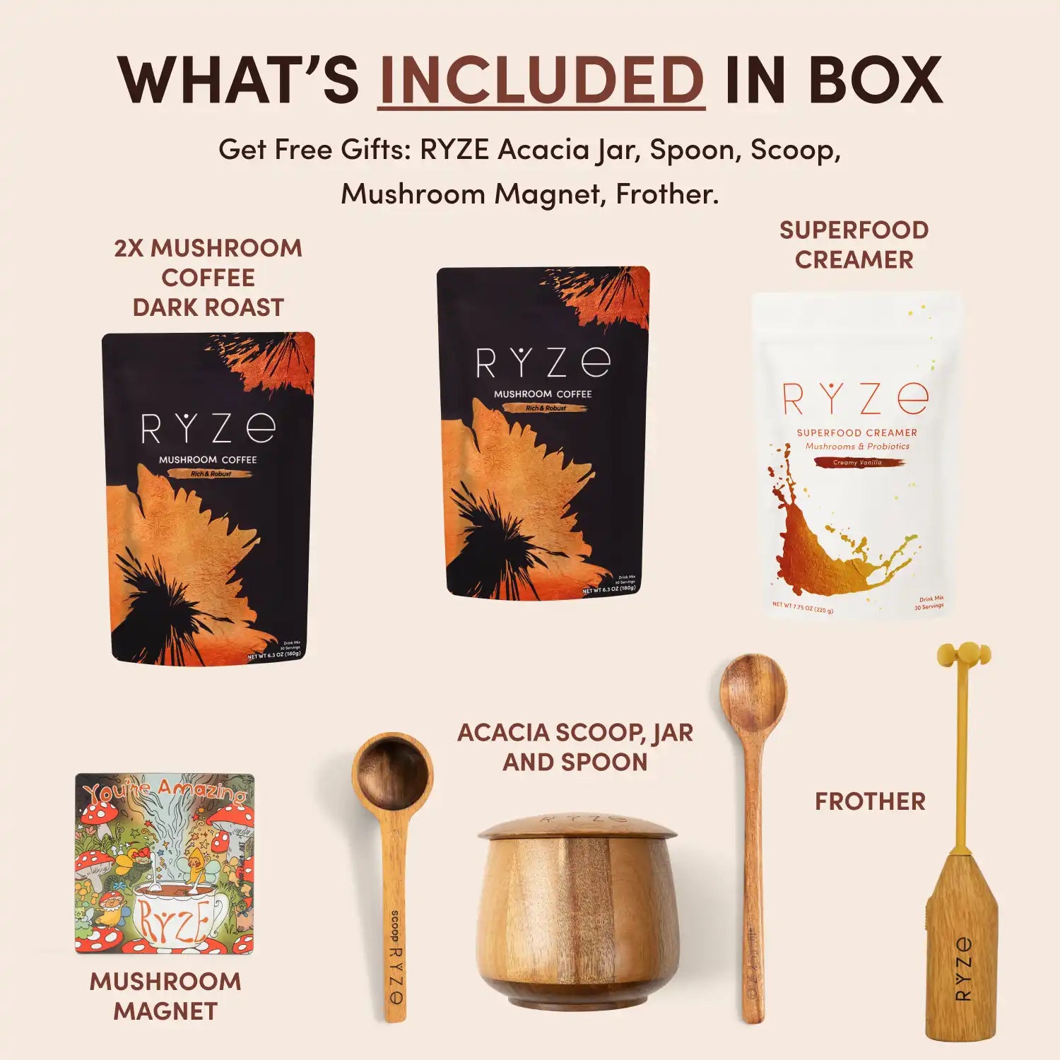 Mushroom Coffee Ritual Set Y6