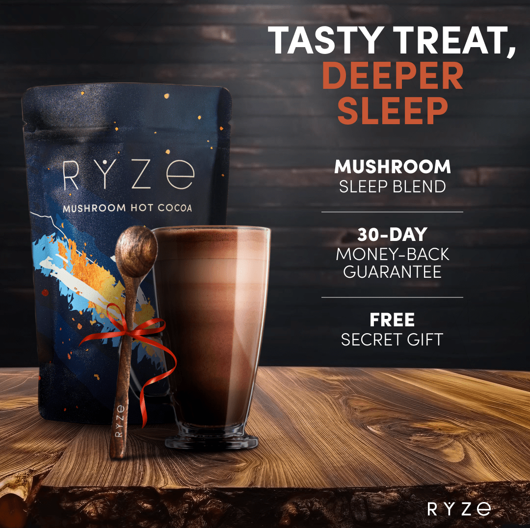 RYZE Hot Cocoa - with 6 Sleep Superfoods to Help Fall Asleep and Stay Asleep S2